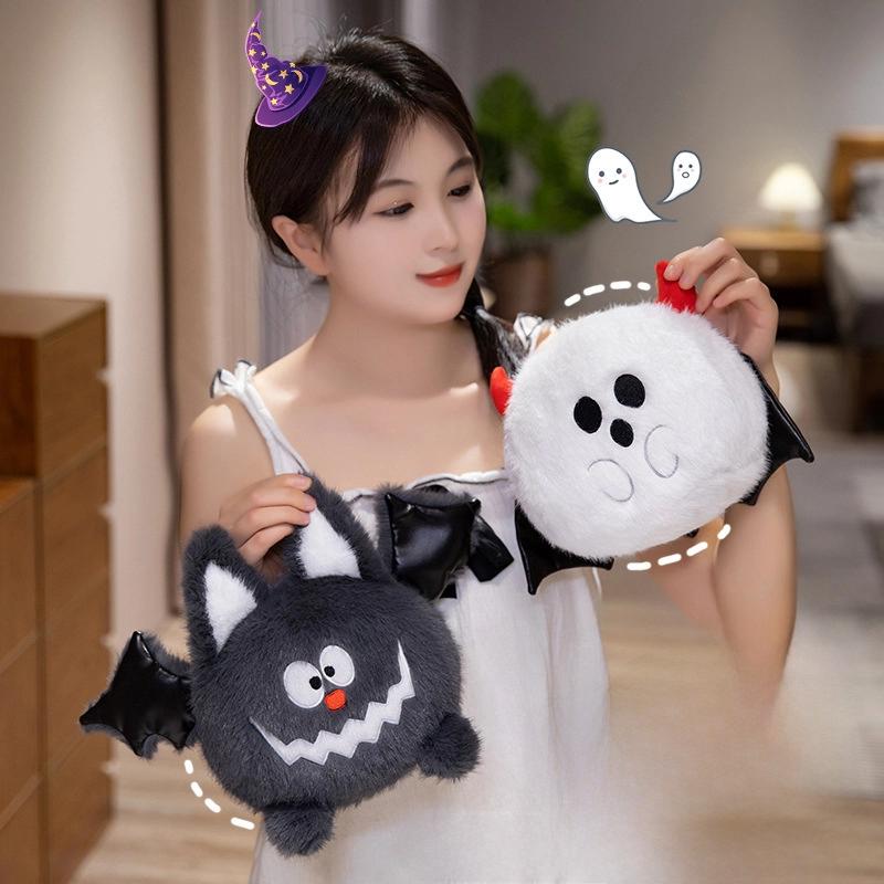 Plush Toy Halloween Spider Skeleton Pumpkin Ghost Bat Cartoon Fill Gift Doll