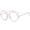 new polygonal Plain glasses anti blue light eyeglass frame retro personality large fashion eyeglasses for women men