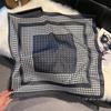 New 71 * 71cm Korean Version Small Square Scarf Women's Silk Scarf Spring and Summer Thin Sunscreen Scarf Neck Protection Bag Headband Versatile