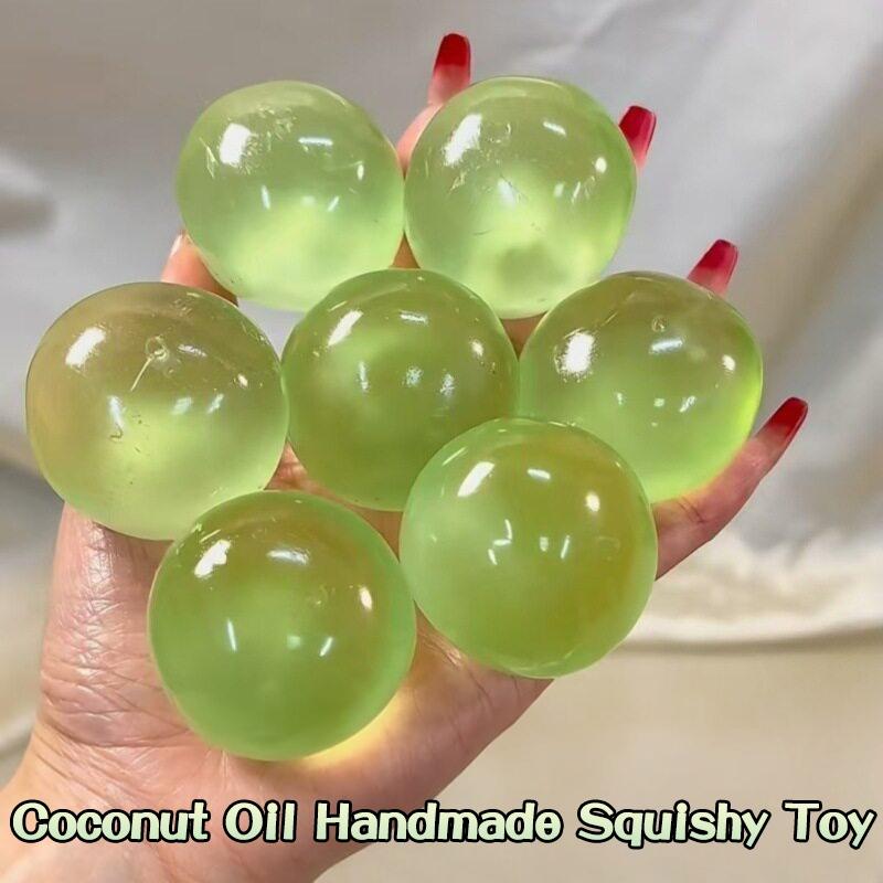 Quetschbare grüne Apfel Fidget Stressabbau Spielzeug Rosa Kirschblüte Knetball Beliebte Dekompressions Requisiten Party Geschenke