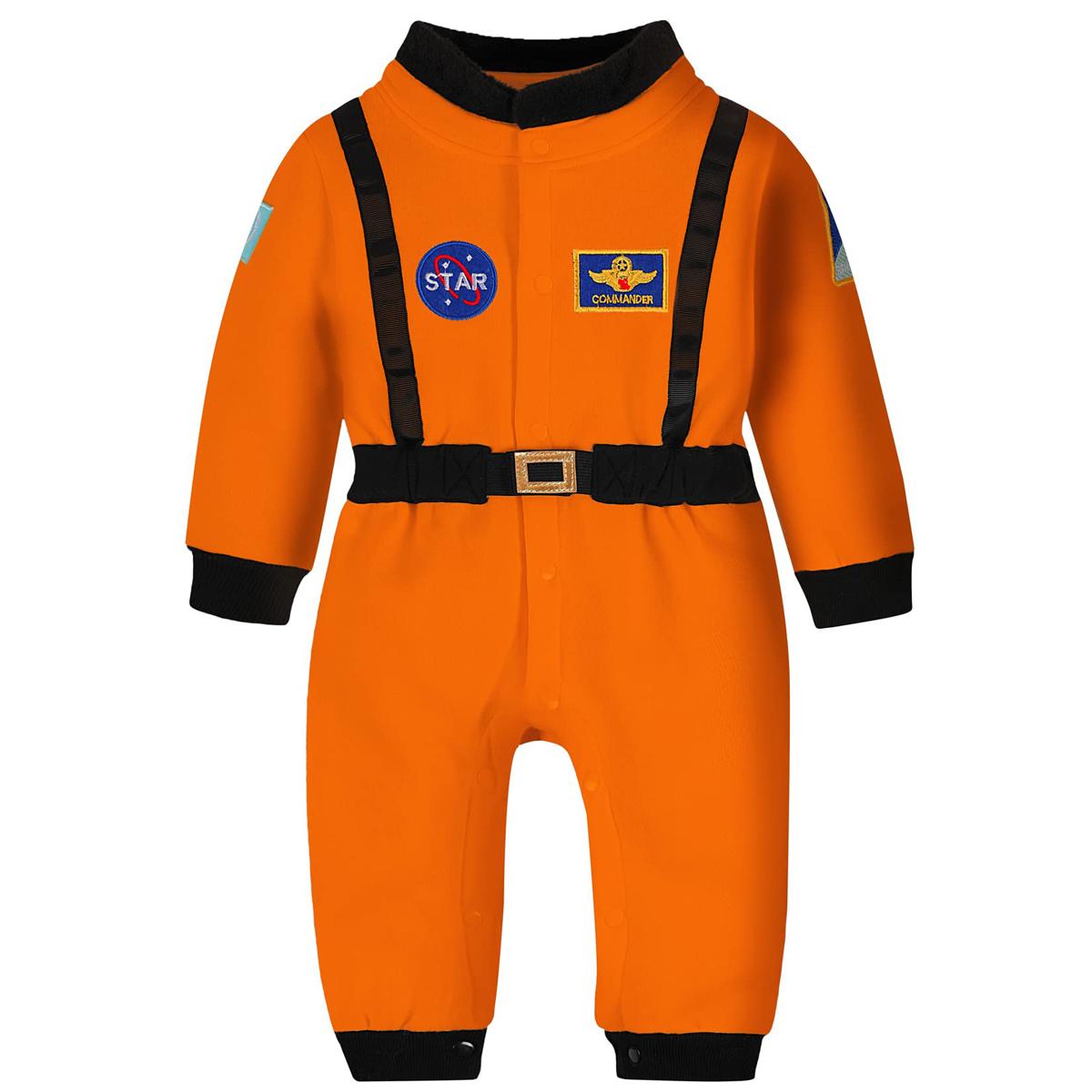 

Toddler Astronaut Costume Baby Boys Space Suit Rompers Infant Halloween Birthday Party Cosplay Fancy Dress Jumpsuit 6-12 Months
