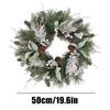 Premium-Realistic Wreath Christmas Pinewreath For Outdoor Window Mantel Artificial Door Holiday Ornament Pine Wreath For Winter