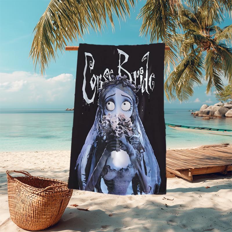 1Pc Ghostly Bride Butterflies Beach Towel Microfiber Beach Towel Thin Absorbent For Beach Swimming Yoga Bath Sports 0917156