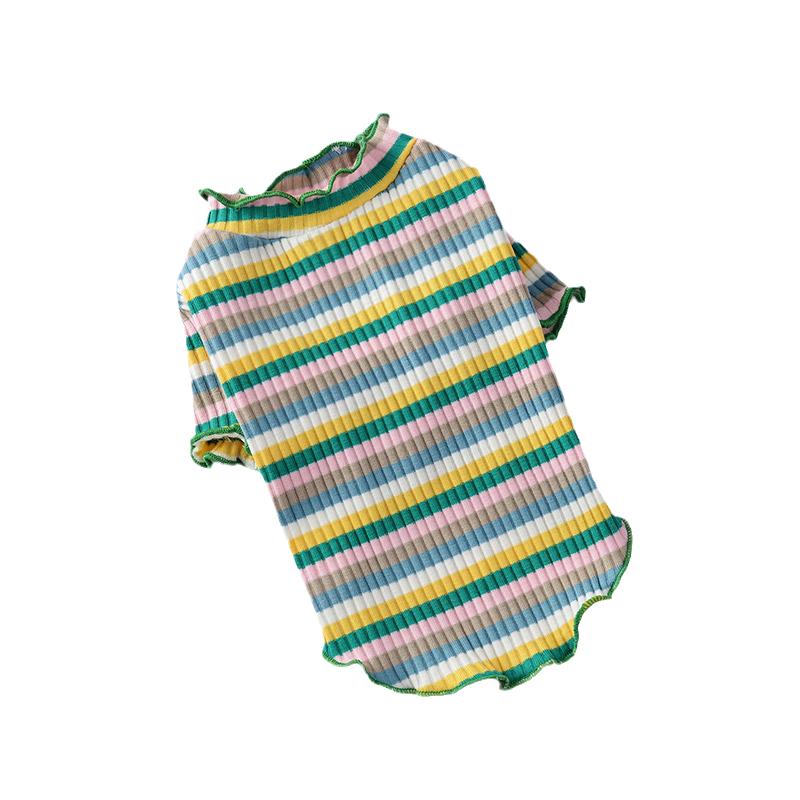 Buntes Streifen Sphynx Katze Westen Shirt für Kleine Katzen Katten Kedi Baumwolle Welpe Hund Haustier Kleidung mascotas Kleidung ropa para gatos