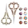 Sewing Embroidery Scissors Vintage European Design Shear for Fabric Weaving Cross Stitching Paper Cu