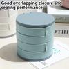 1Pc Jewelry Stand Holder Display Tray Multilayer Rotating Jewelry Storage Box With Mirror Plastic Makeup Box
