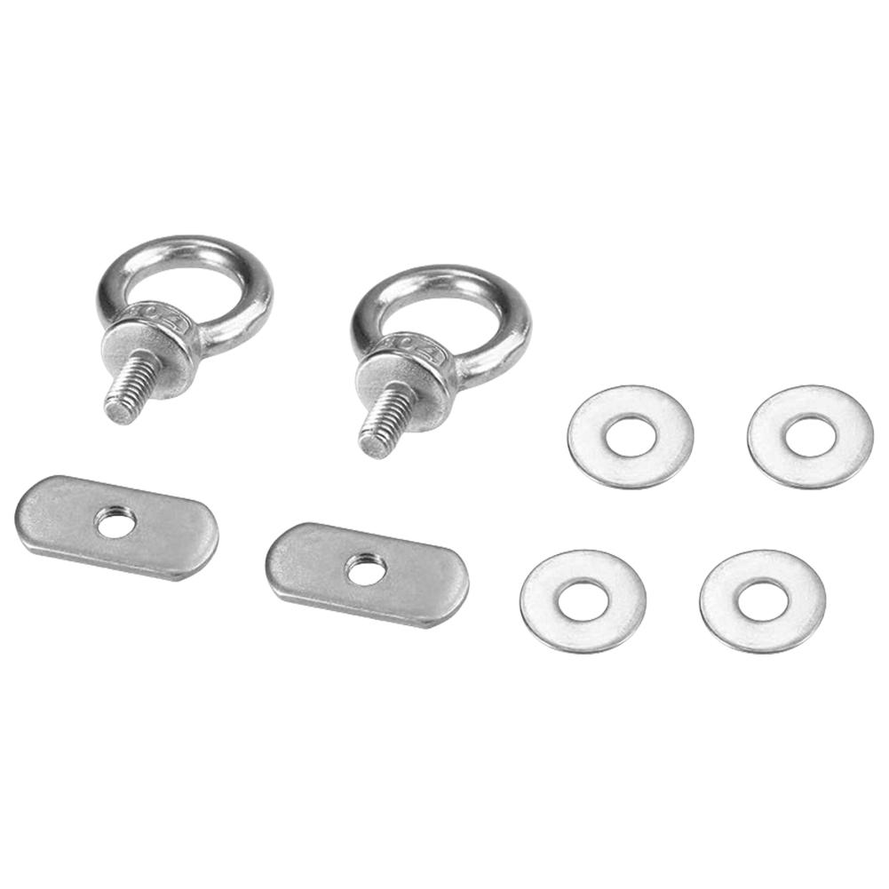 Stainless Steel 2pcs Track Mount Kayak Tie Down Eyelet Track Mount Tie Up Eyelet Kayak Tie Down Eye Bolt for Kayaks Boats Canoes