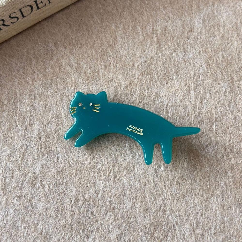 Kitten Cat Shaped Hair Clip Acetic Acid Cute Side Clip Cute Animals Hairpin  Female