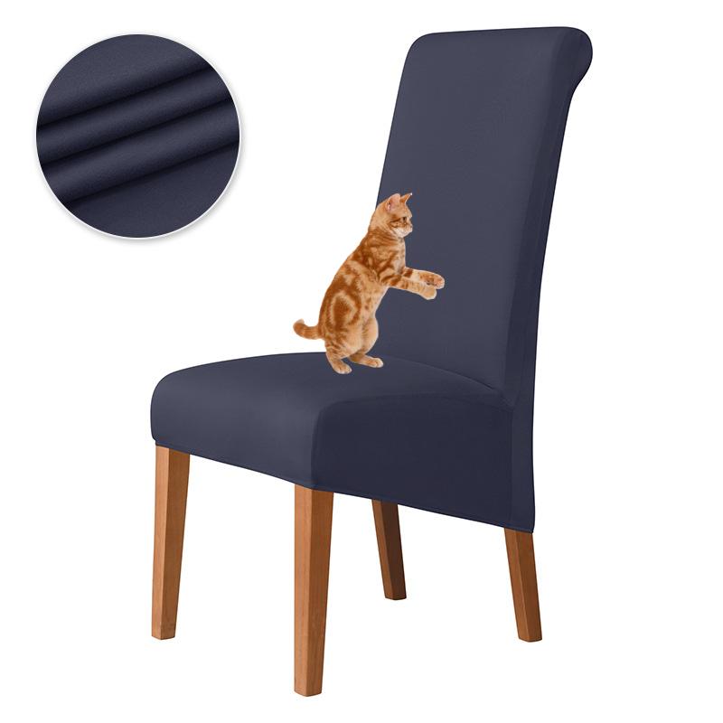 

High-elasticity High-back Chair Cover Non-slip Pet-friendly Spandex Chair Slipcover Washable Breathable Stretchable Seat Cover 1 pce
