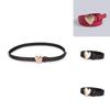 Romantic Heart Pattern Belt With Alloy Fastener For Spring Wear