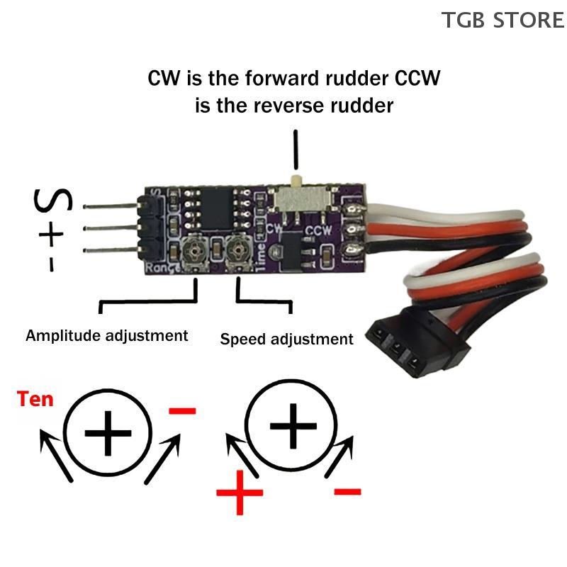 1/2/3Pcs Multifunctional Servo Controller Steering Gear Control Module Converter Input 5-30V For RC Model Signal Control
