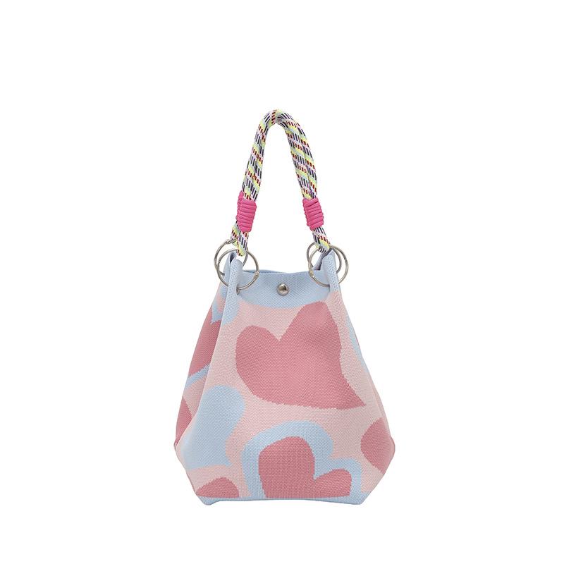 Women's Large Capacity Casual Bucket Handbag - Cute Crossbody & Shoulder Bag for Commute and Outings.