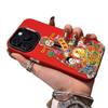 God of Wealth iPhone15 mobile phone case Apple 14promax new 13 big red 12 Chinese style xs matte 11