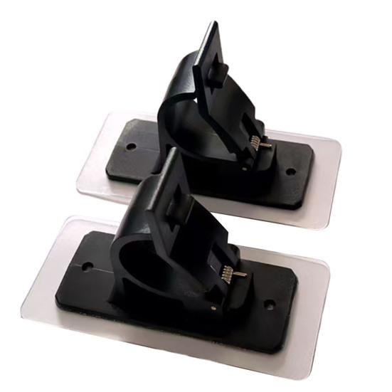 

Yousheng 1 пара прозрачных держателей для карнизов для штор, высокопрочные, прочные, выдерживающие нагрузку, водонепроницаемые, без проколов, простые в установке кронштейны для душевых штанг чёрный