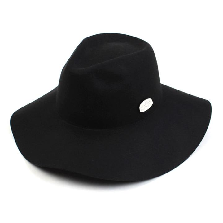 Yunibeosyeolkemiseuteuli Silver Bubble Long Wool Black Fedora