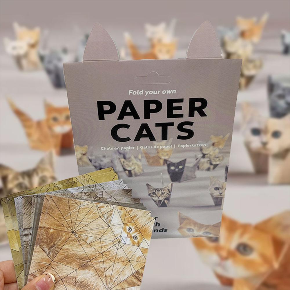 Creative 3D Animal Origami Set Foldable Paper Art for Home Office Desk Decoration Relaxing Craft Project Teens Adults Gift Idea