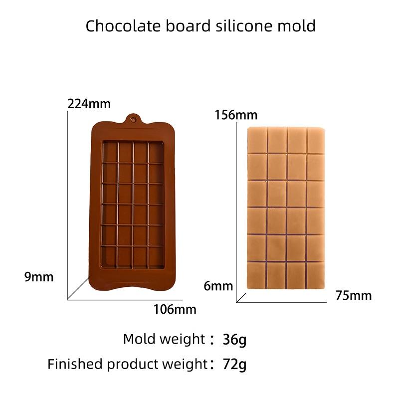 Chocolate Molds Bakeware Cake Molds High Quality Square Eco-friendly Silicone Mold DIY 1PC Food Grade 24 Cavity Candy Tools