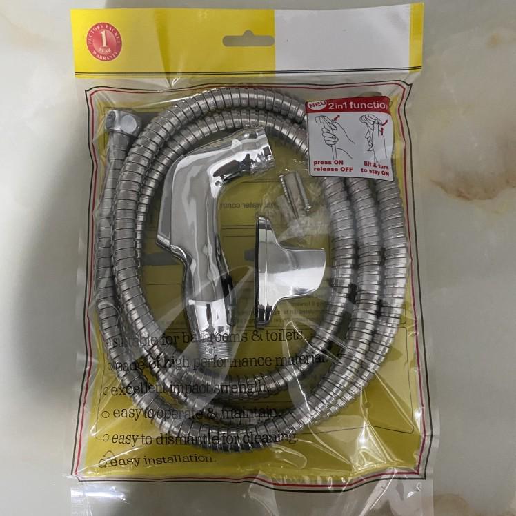 Set pulverizator bideu pentru baie de femei: Buton Booster pentru WC și Cap de Duș Mic