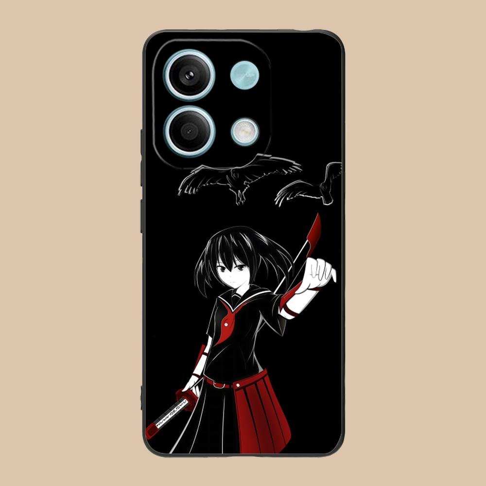 Akame Kurome Matte TPU Mobile Phone Case for Xiaomi 15 14 13 12 Mi 11 T Ultra Lite Pro S X 5G Colorful Printing Cover