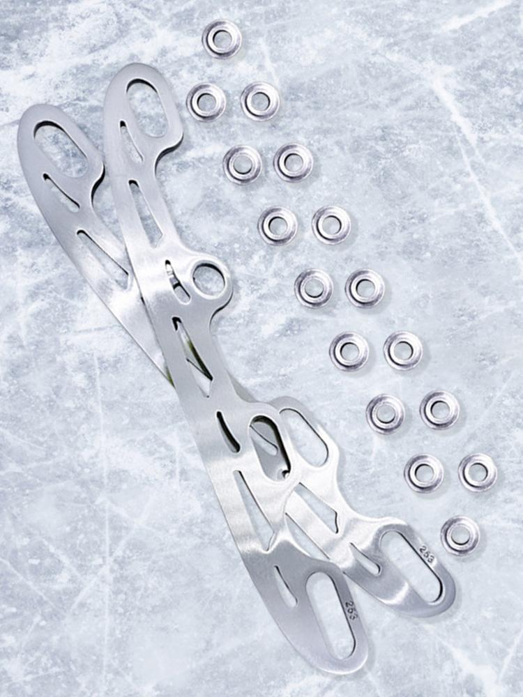 Lama per Pattini 253/290 MM 1 Coppia Lama per Pattinaggio su Ghiaccio Acciaio Inossidabile Lama per Pattini da Ghiaccio Inline per Scarpe da Pattinaggio per Donne Uomini