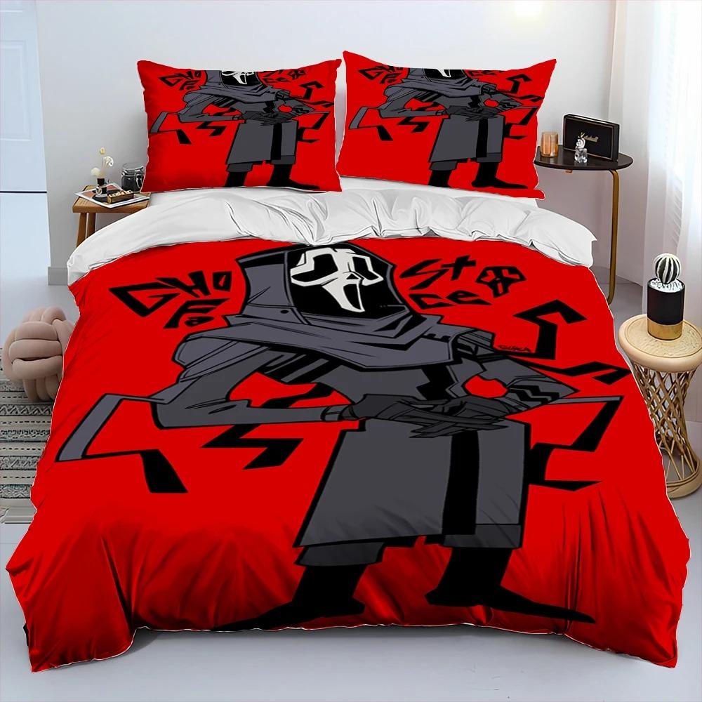 Horror Movie Character Chucky Saw Comforter Bedding Set,Duvet Cover Bed Set Quilt Cover Pillowcase,King Queen Size Bedding Set
