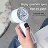 High-Speed Turbo Digital Display 5-Speed Portable Handheld Fan for Outdoor and Desktop Use