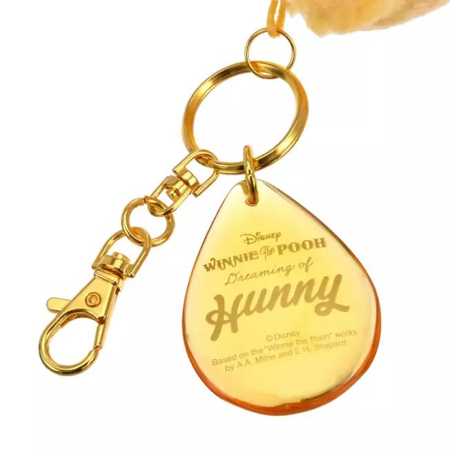 Disney Plush Keychain Winnie the Pooh Munching HONEY DAY Japan NEW
