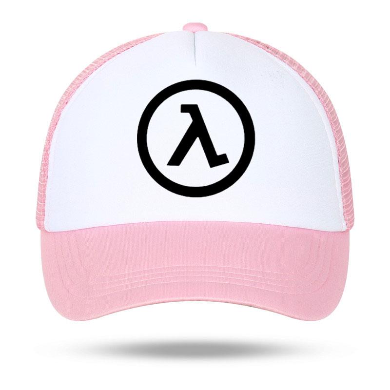 Fashion Casual Half Life Game Logo Print Baseball Caps Unisex Women Parentchild Hats Mesh Visor Outdoor Sun Hat Adjustable Caps