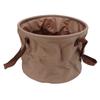 Faltbarer Eimer Verschleißfest Platzsparend Tragbarer Faltbarer Eimer für Outdoor-Camping Reisen 20L Khaki