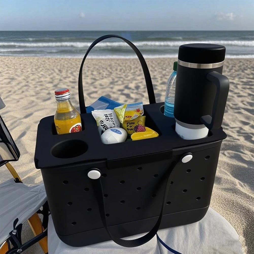 Top Cup Holder Tray Waterproof EVA Storage Lid Multifunctional Bag Top Storage Tray 5 Compartment for Camping Travel