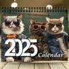Medieval Cartoon Cat Calendar Original Illustrations Hanging Wall Calendary  Decor