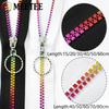 1/2Pcs 5# Resin Zip 15-80cm Open / Close End Auto Lock Zippers Rainbow Teeth Zipper Bag Coat Repair Kits Zips Sewing Accessories