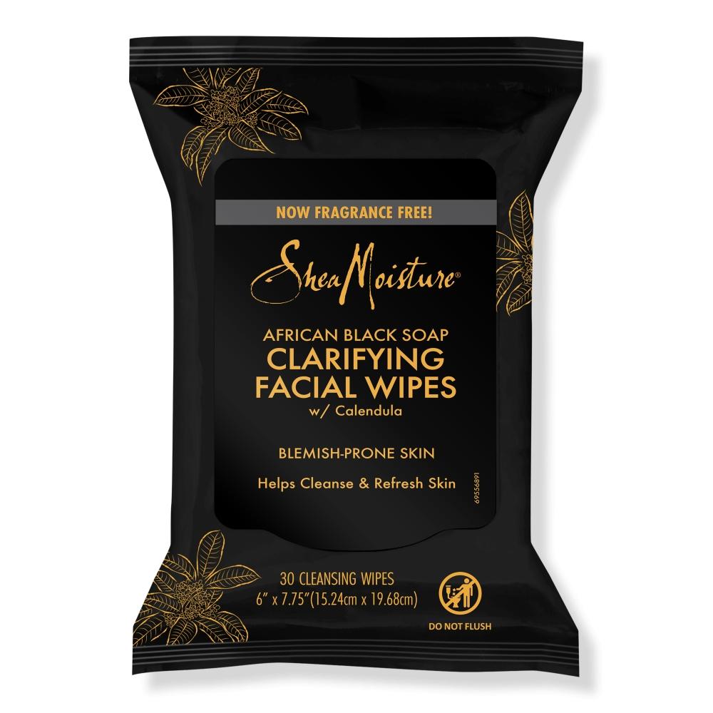 

Sheamoisture African Black Soap Clarifying Очищающие салфетки для лица 30 шт.