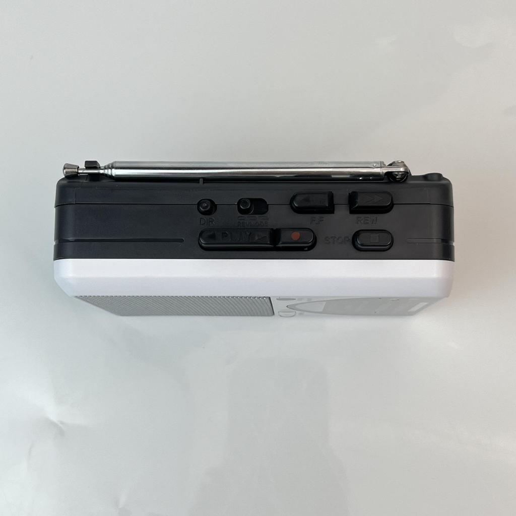 Portable Walkman Cassette Player with Built-in Speaker & Multi-band Radio for English Listening & Playback. Perfect for Students.