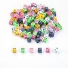 300pcs 8mm Six-Sided Dice Set White Black Green Colors Bulk RPG Dice for Tabletop Games D&D Casino Nights and Party Favors JXB