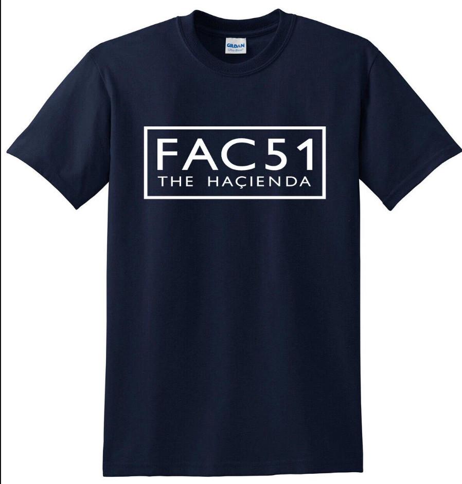 FAC 51 T-SHIRT RAVE HACIENDA FACTORY RECORDS DANCE MUSIC T-shirt size S-5XL XXXXL