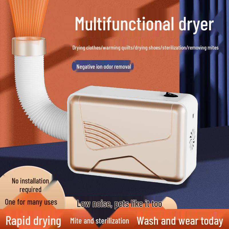 Multifunctional Warm Air Dryer for Shoes, Clothes, and Mite Removal