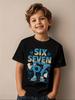 Boys  Girls 6  7 Number TShirt  Soft Breathable Tee with Neon GlowintheDark 6  7 Design Machine Washable Spring Summer