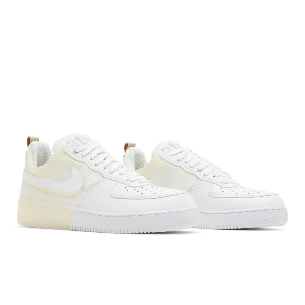 Nike Air Force 1 React 'Kokosové mléko' (Unisex) Bílá / Kokosové mléko / Světlá železná ruda / Bílé skate boty DH7615 100
