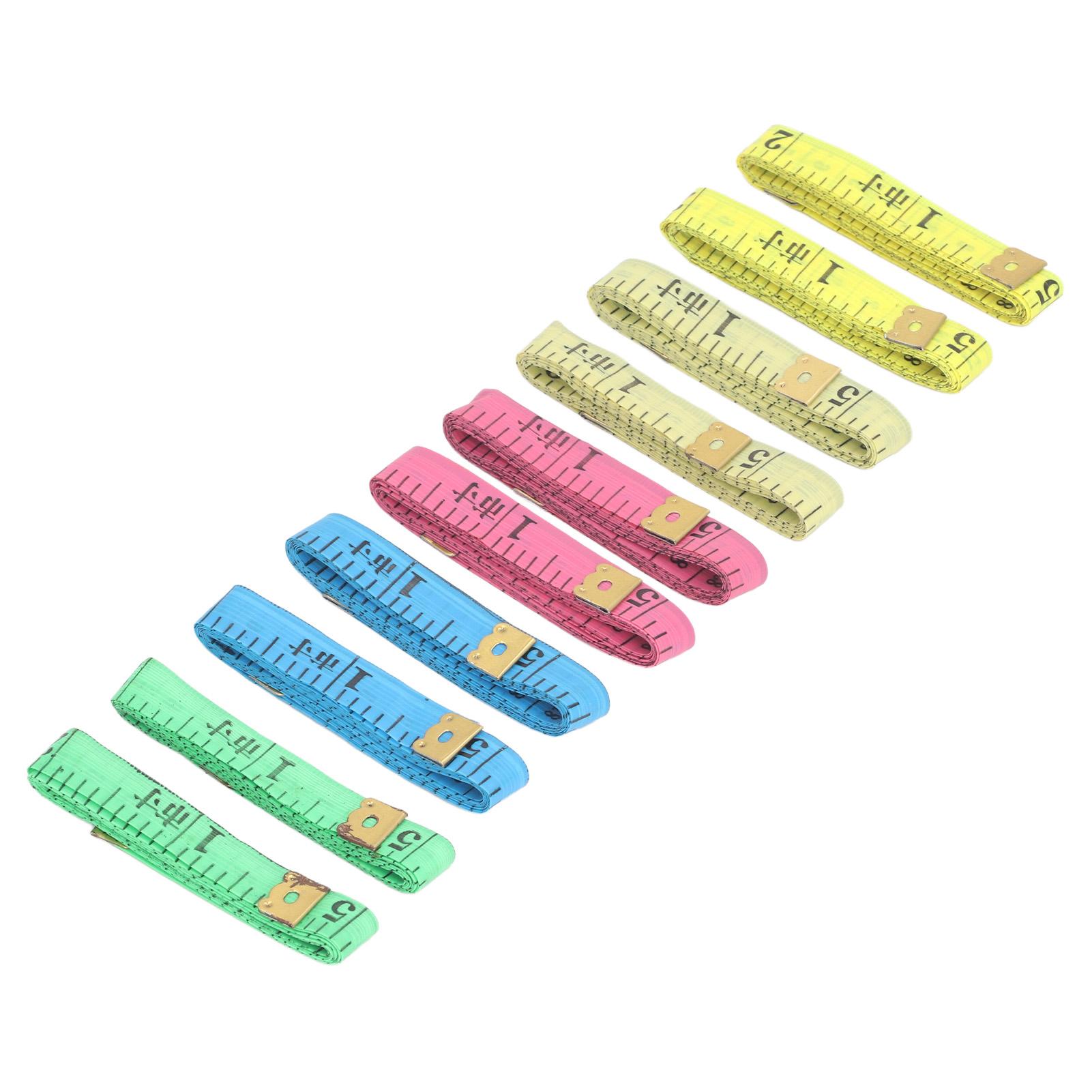 

60pcs Tape Measures Double Scale 150cm 59in Soft Fabric Tape Measures for Sewing Tailoring Cloth Craft Supplies