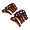 10 Pcs Golf Iron Head Cover Set with Zipper Golf Club Headcovers Fits Most Clubs Protective Golf