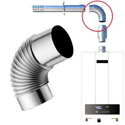 Stainless Steel 90 Degree Elbow Chimney Liner Bend 90° Multi Flue Stove Pipe 50mm For Outdoor Camping Wood Stoves Chimney