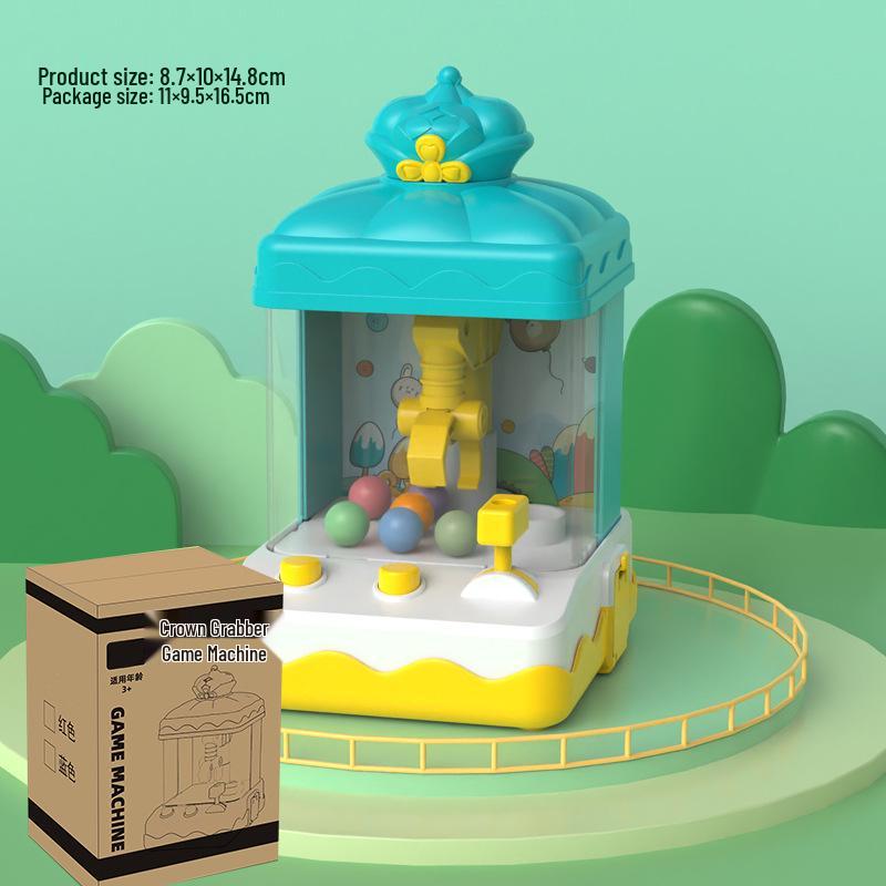 Kid's Mini Claw Machine - Candy, Doll, and Gashapon Toy for Boys and Girls
