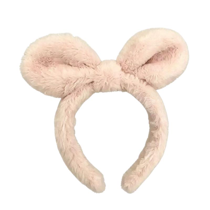 Niedliches Bären-Plüsch-Stirnband für die Gesichtsreinigung bei Frauen - Haarspangen-Accessoire