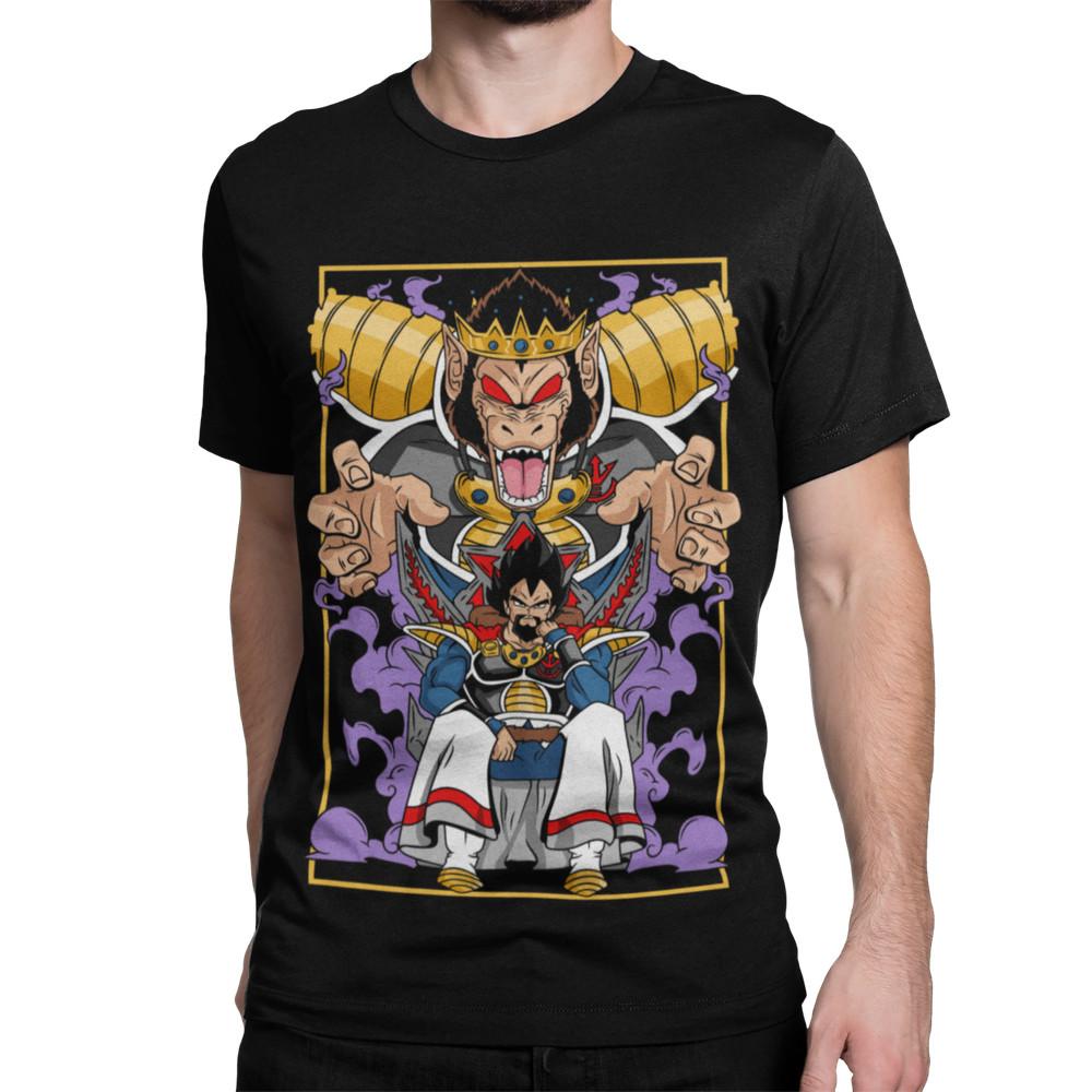 

Herren T-Shirt Bio Baumwolle Dragon ball Son Goku König Vegeta Affe L