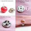 Adjustable Pearl Button Pins DIY Button Brooches Fashion Imitation Pearl Brooch  Women Jewelry