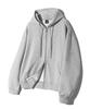 Trillion Essentials 2-Way Sweat Hoodie Zip-Up (Melange Gray)