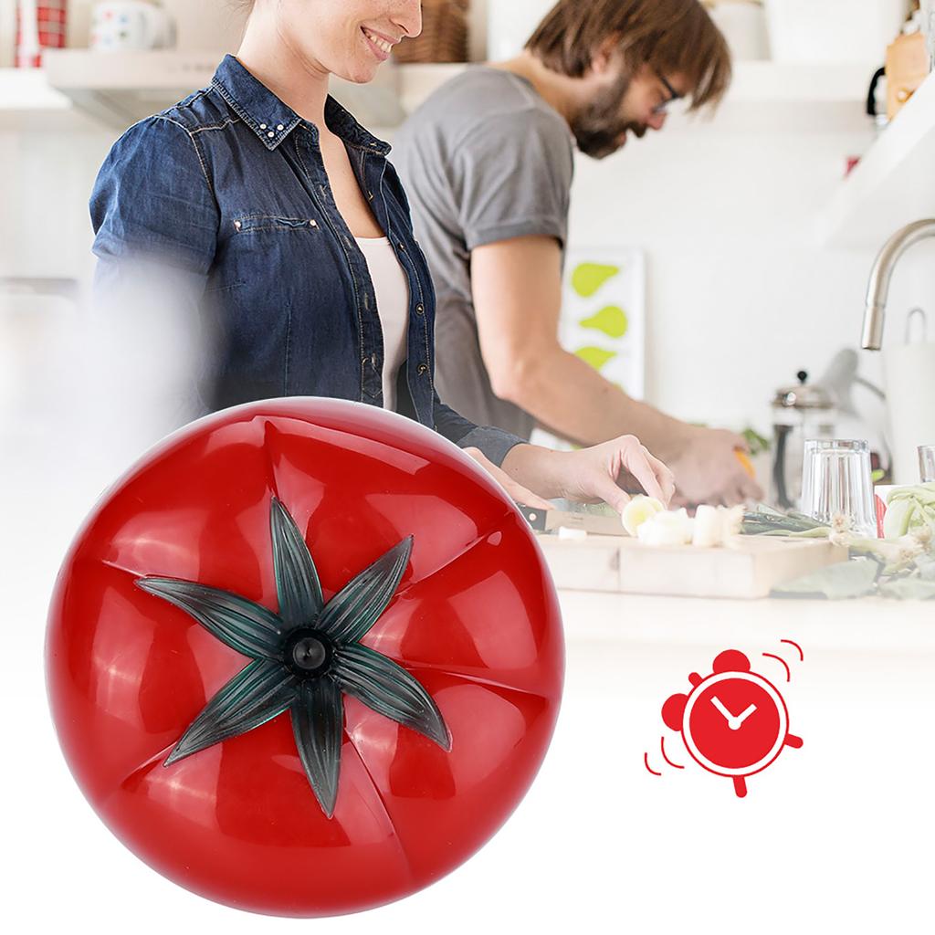 Tomato Shaped Mechanical 60 Minutes Countdown Timer Kitchen Cooking & Baking Helper 7.2 X 5.5cm