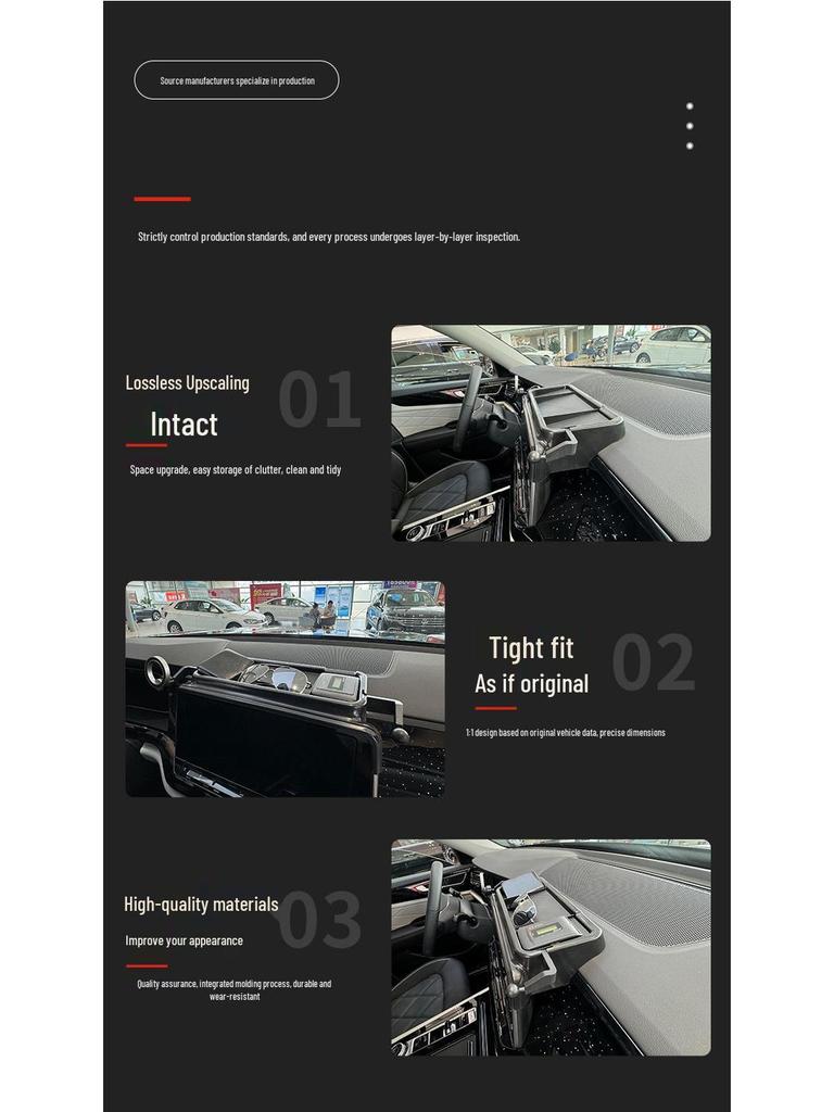 Volkswagen Teramont Storage Solutions: Rear Console Box, Viloran Phone Holder, ETC Box