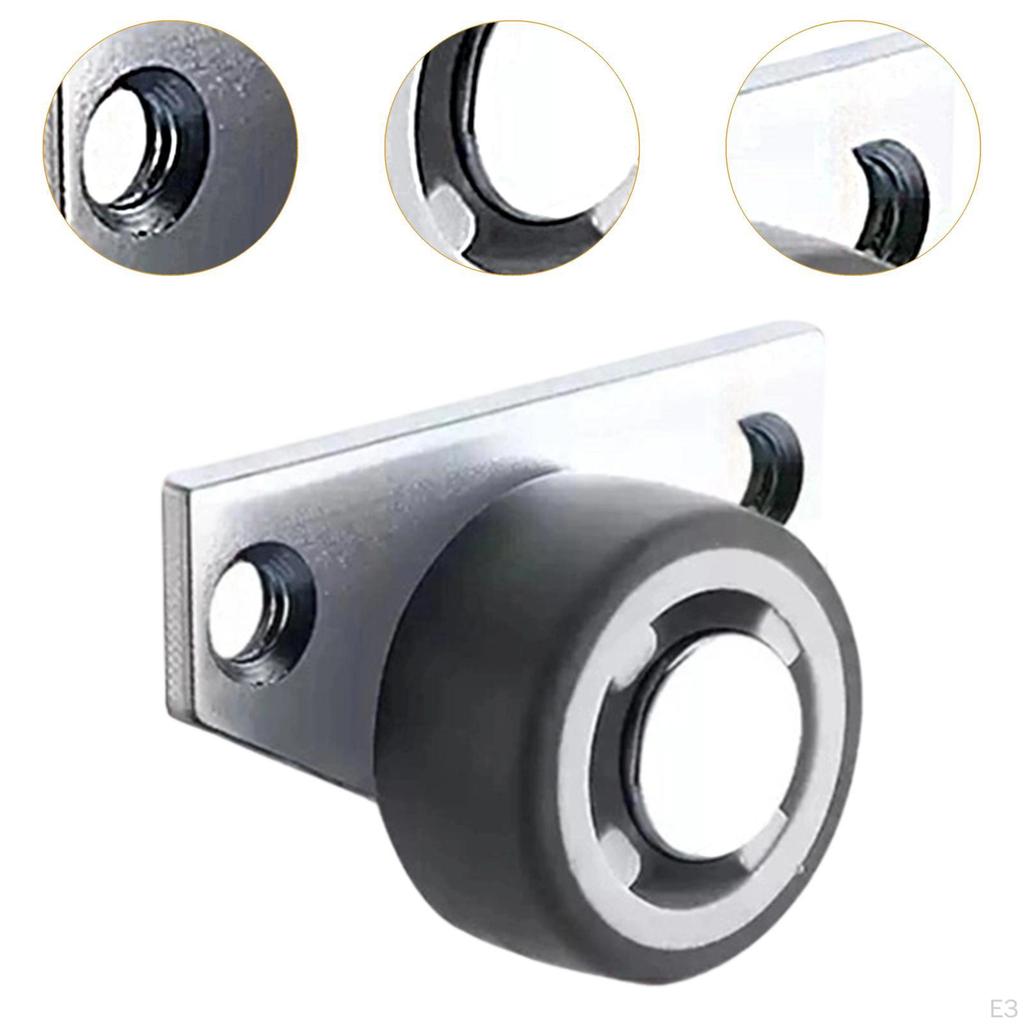 4 Heavy Duty Easy Install Silent Replacement Door Wheels for Cabinet, Wooden Door.
